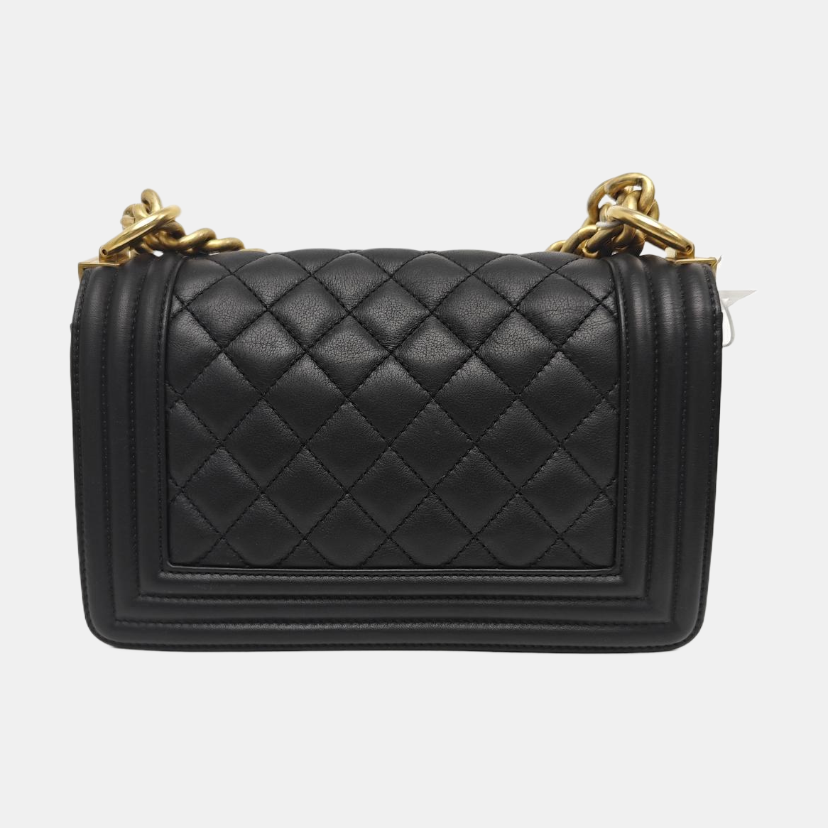 BOY CHANEL Small Quilted Calfskin Black