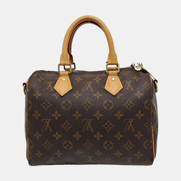 SPEEDY 25 Monogram Coated Canvas Brown