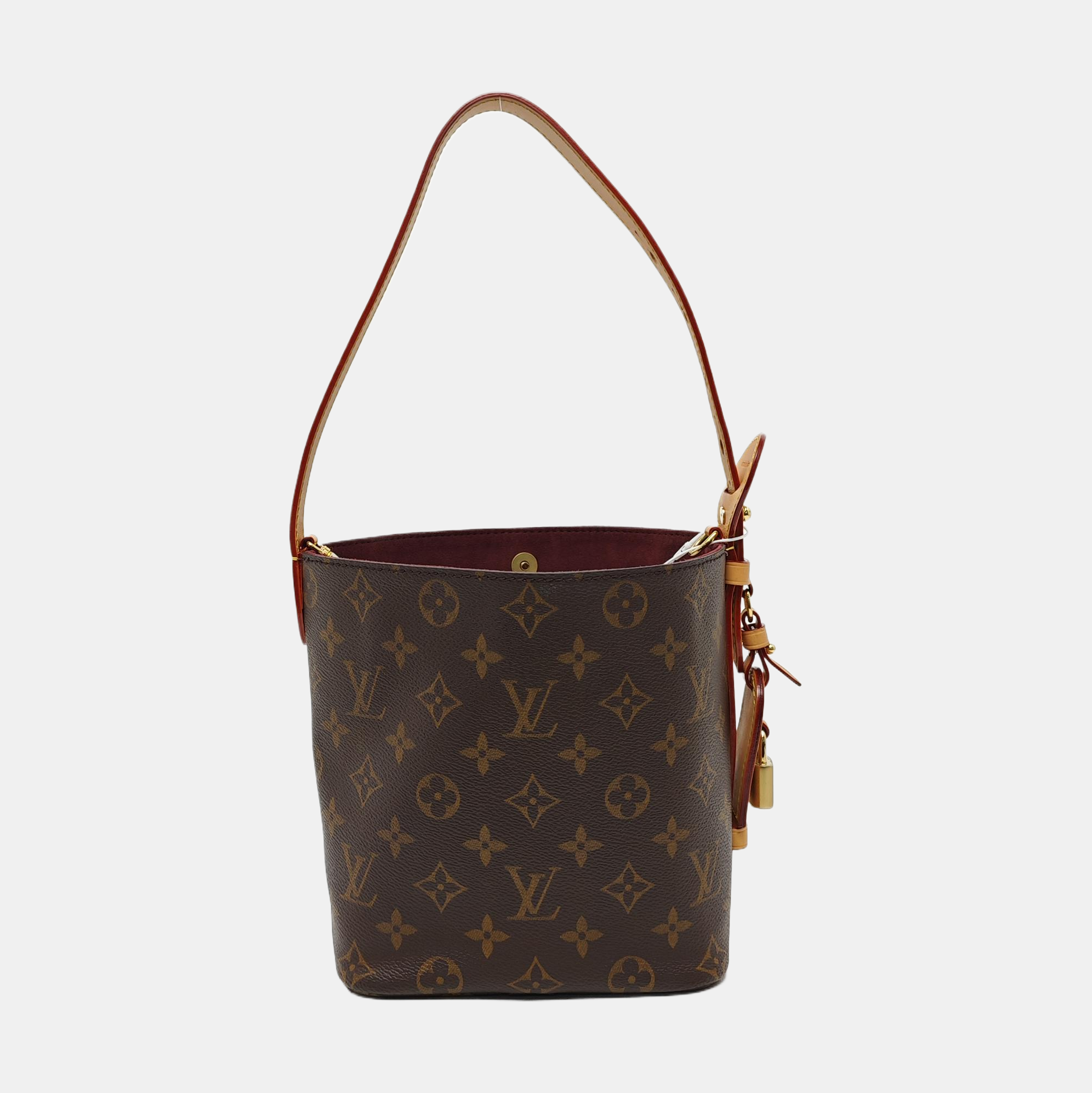 ALL IN BB Monogram Coated Canvas Brown