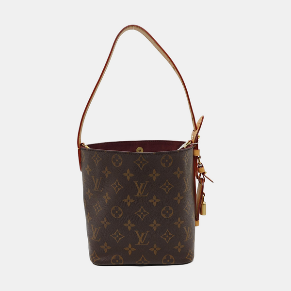 ALL IN BB Monogram Coated Canvas Brown