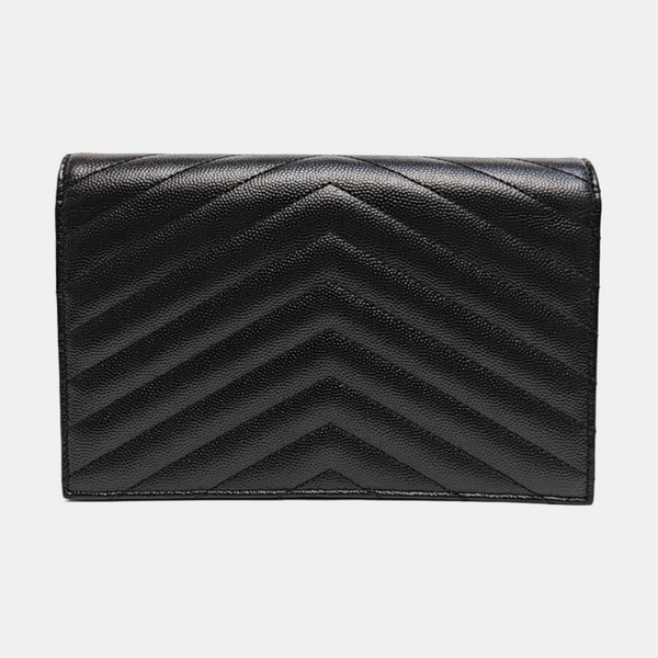 MONOGRAM WOC Chevron Calfskin Black
