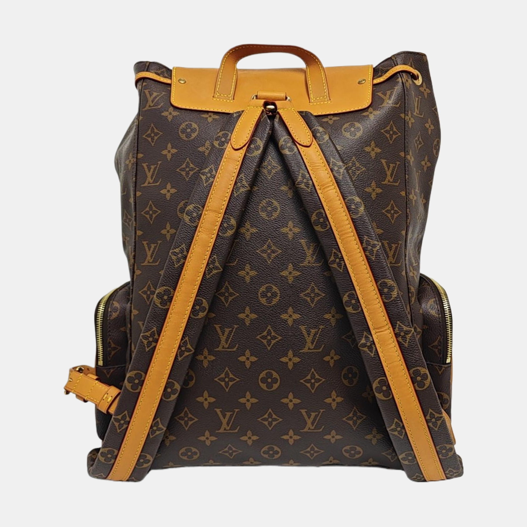 TRIO Monogram Coated Canvas Brown