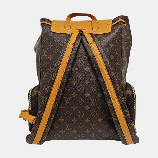 TRIO Monogram Coated Canvas Brown
