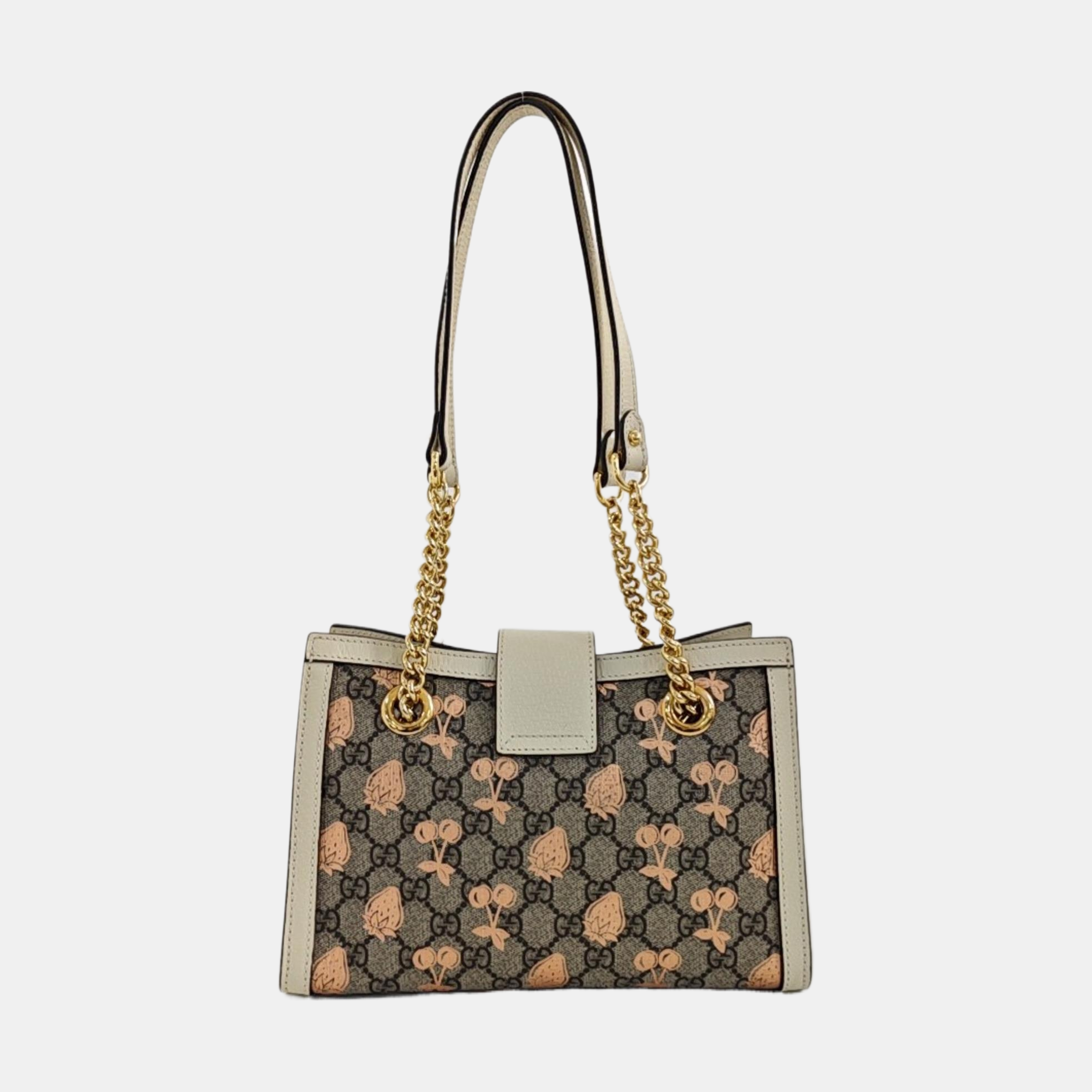 Padlock Small Coated Canvas Beige