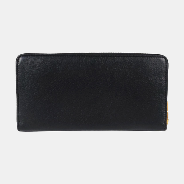 BELLE JOUR Calfskin Black Wallet