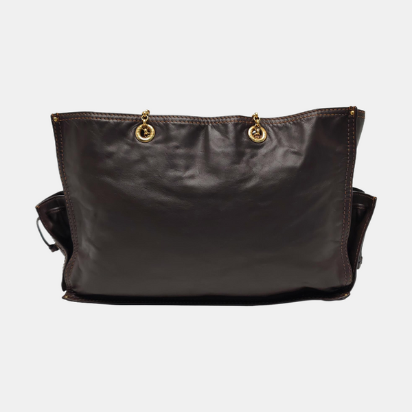 Calfskin Tote Bag Brown