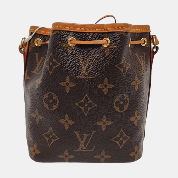 NÉONOÉ Nano Monogram Coated Canvas Brown