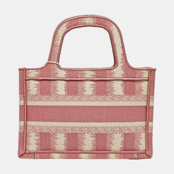 Authenticated pre-owned  Book Tote Mini Fabric Pink - Tote Bag at Looply