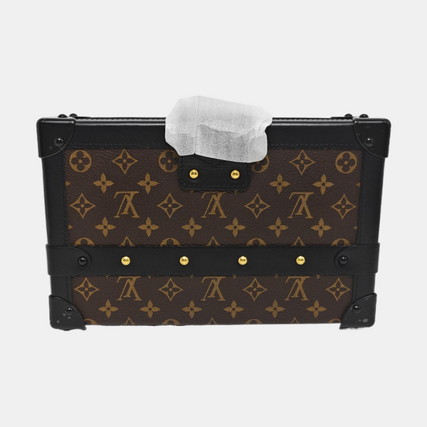 PETITE MALLE Monogram Coated Canvas Brown