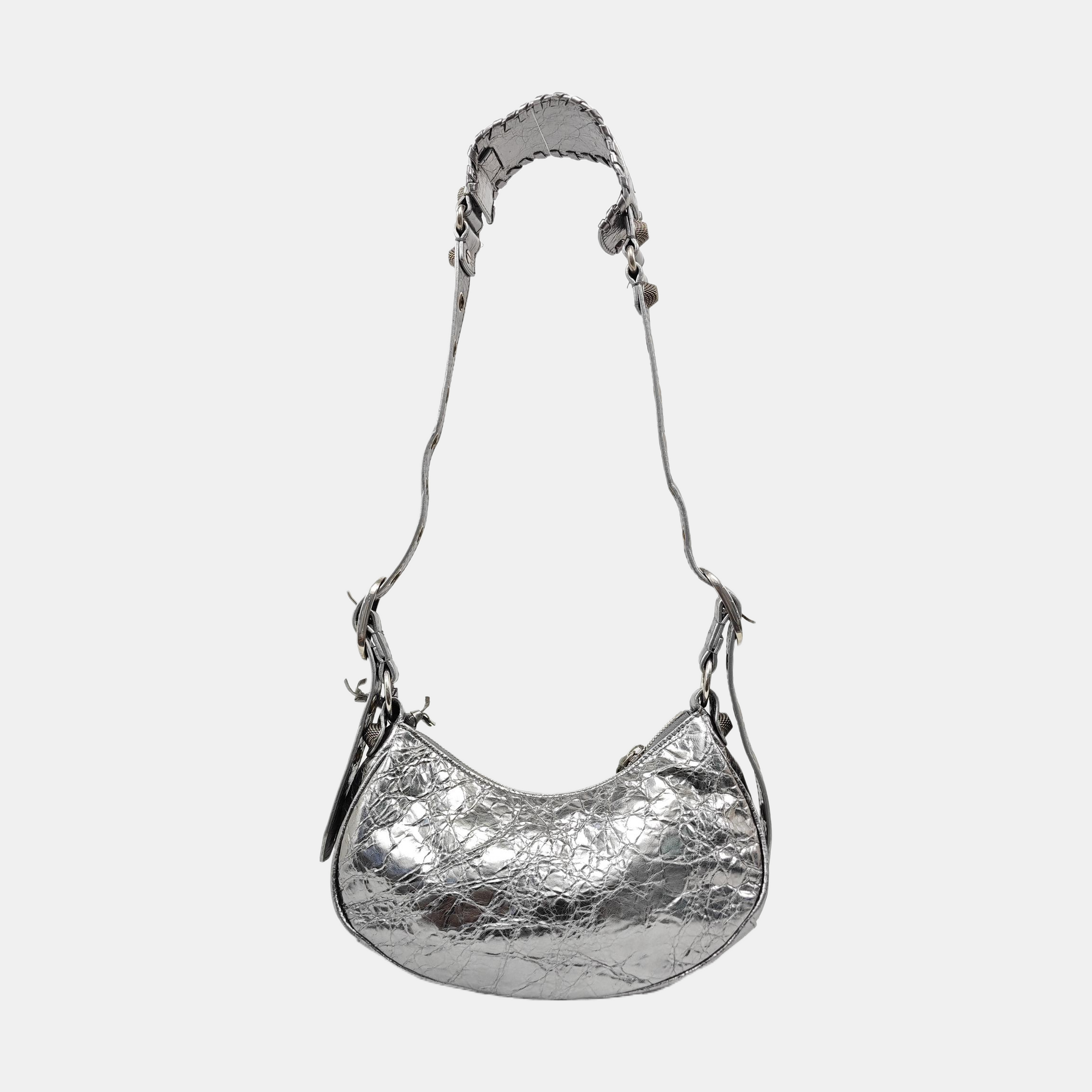 Le Cagole XS Lambskin Gray