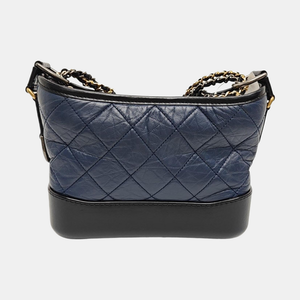 GABRIELLE Small Quilted Calfskin Blue
