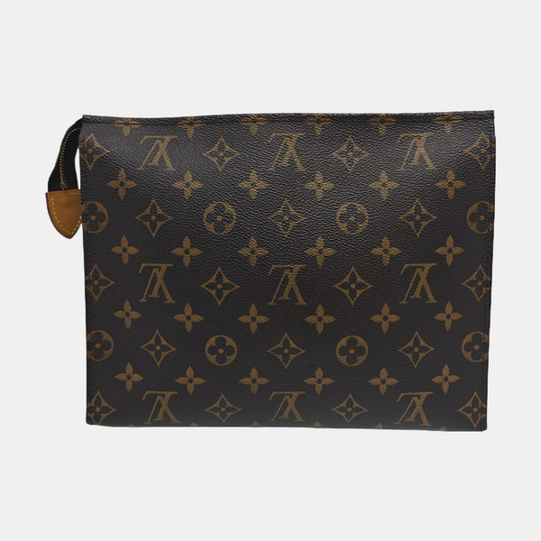 TOILET POCKET 26 Monogram Coated Canvas Brown