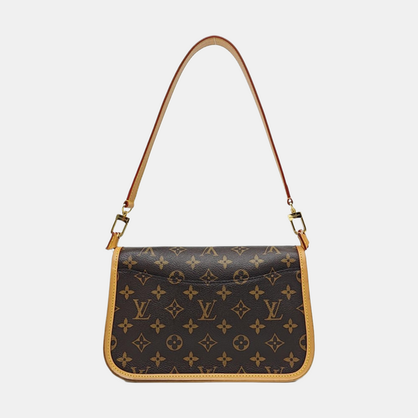 DIANE Monogram Coated Canvas Brown