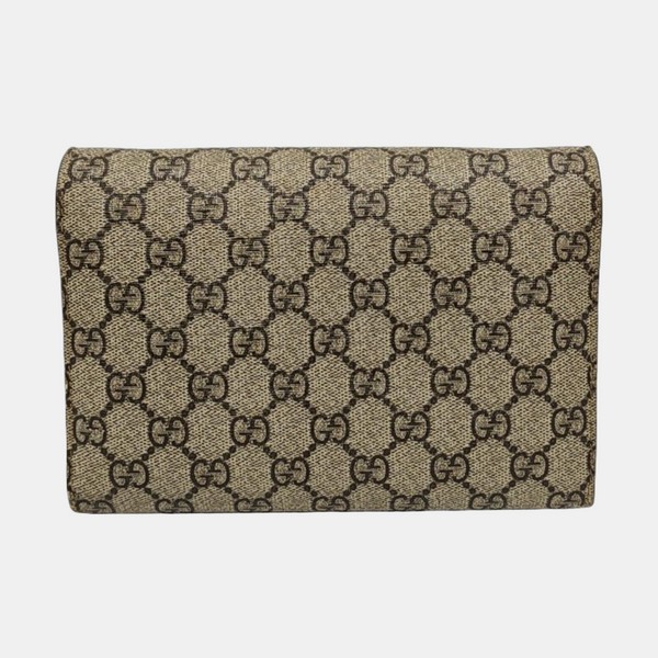Dionysus Mini Monogram Coated Canvas Beige