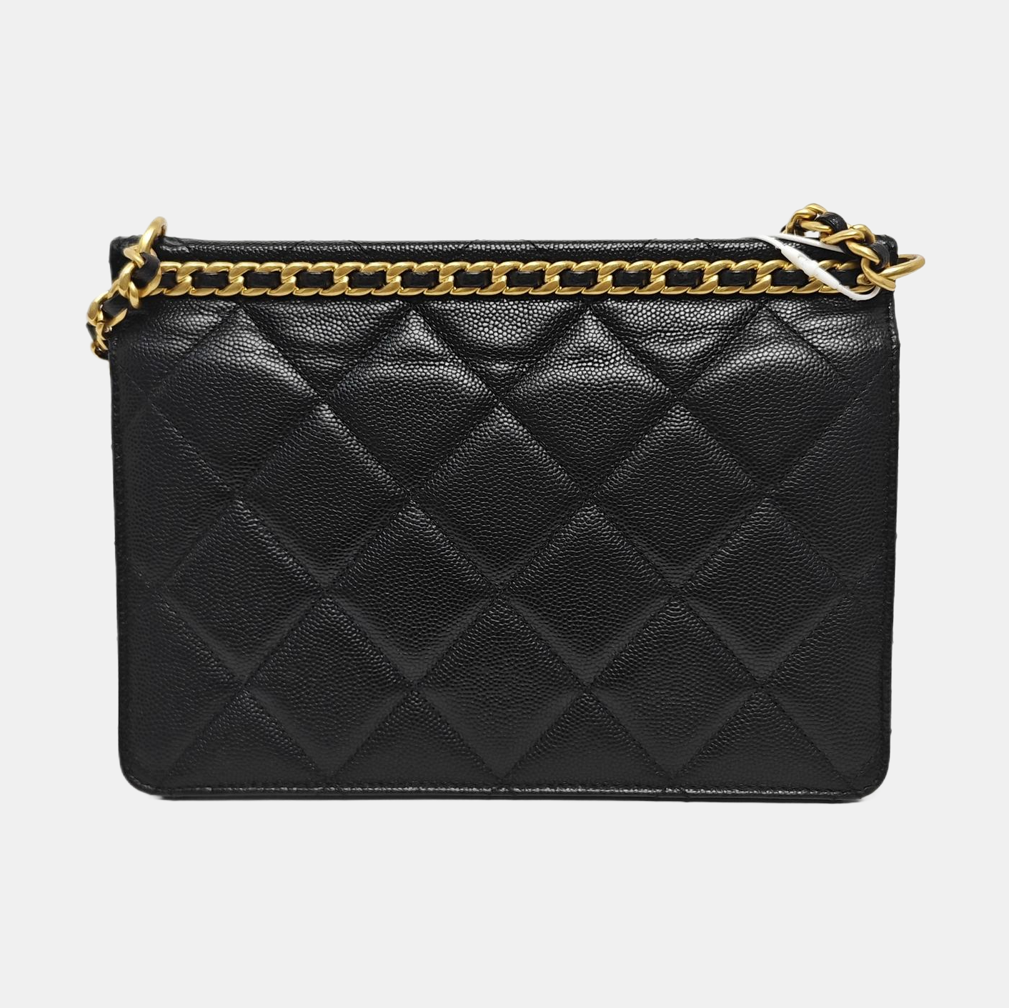 Quilted Grained Calfskin Black