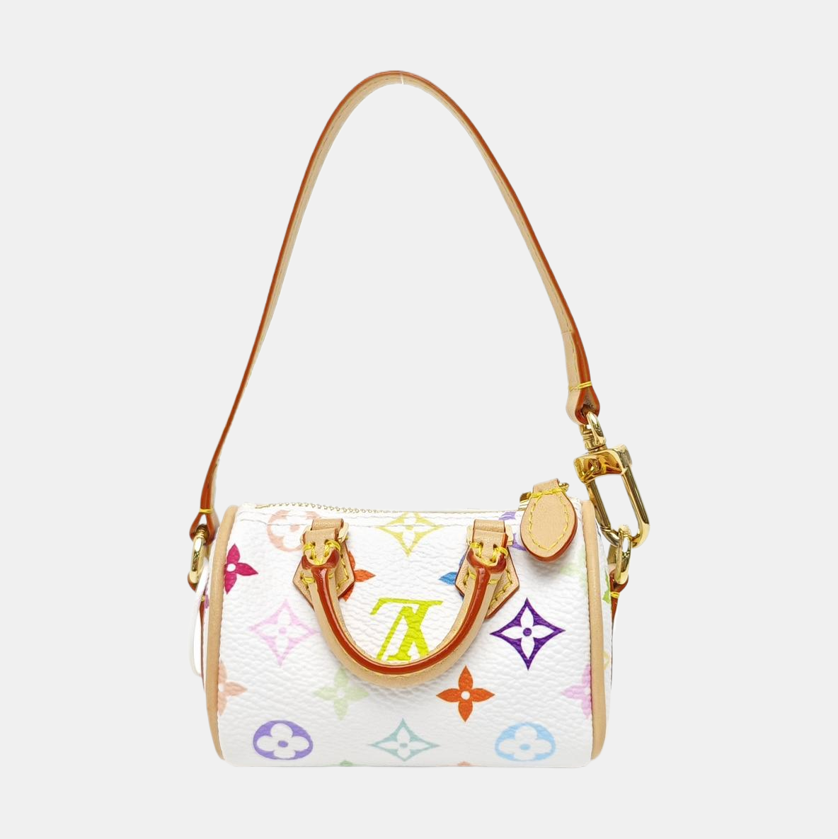 LV × TM SPEEDY Monogram Coated Canvas White
