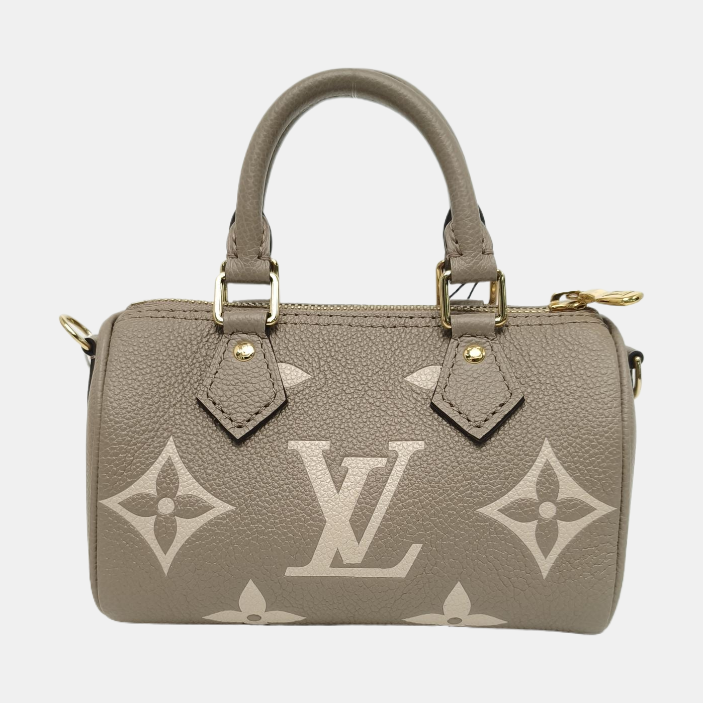 SPEEDY Nano Monogram Calfskin Gray