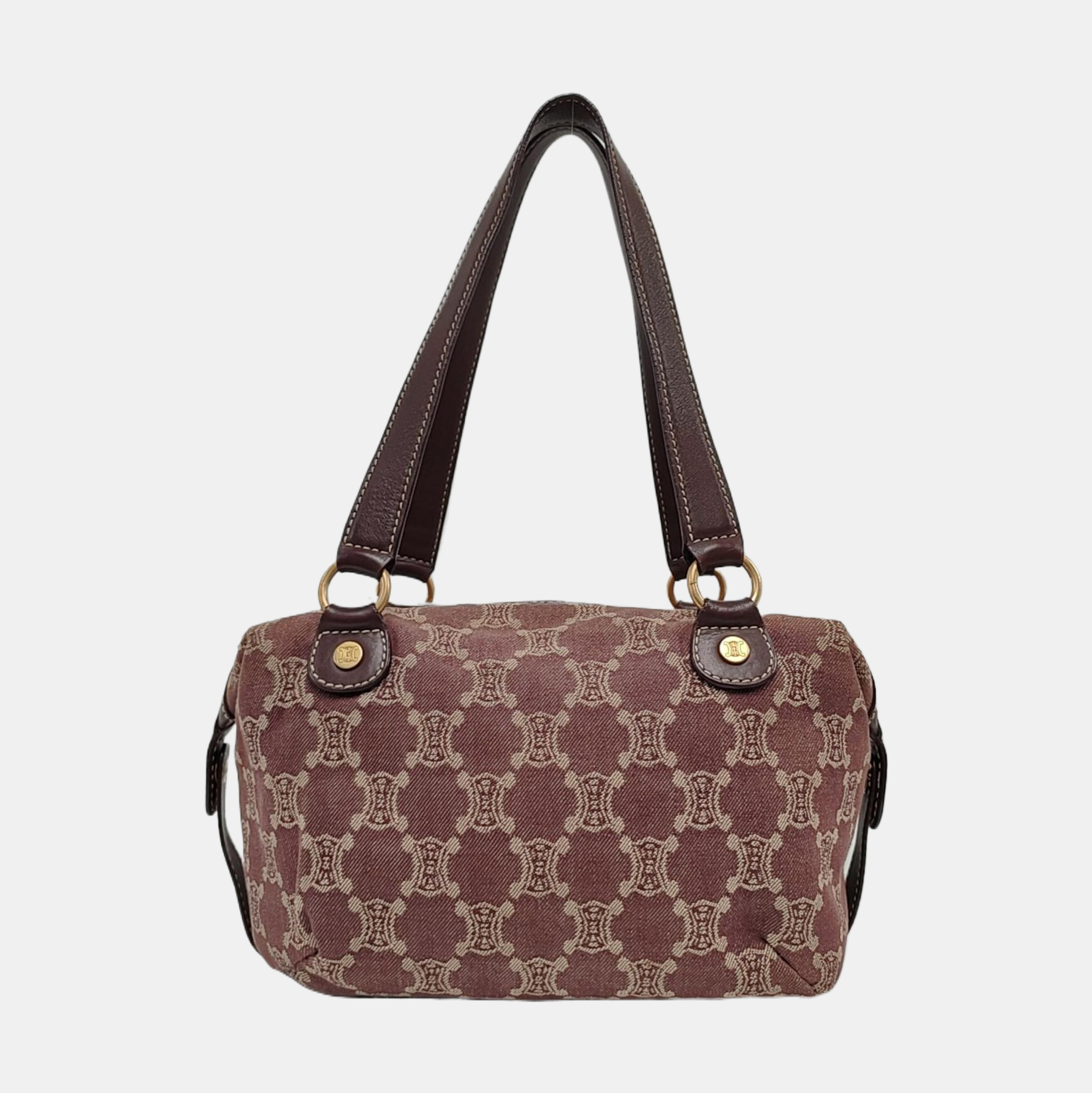 Canvas Top Handle Bag Purple