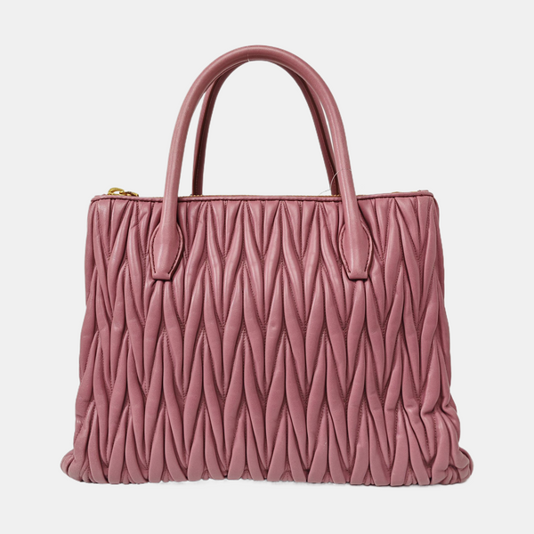 Quilted Lambskin Shoulder Bag Beige