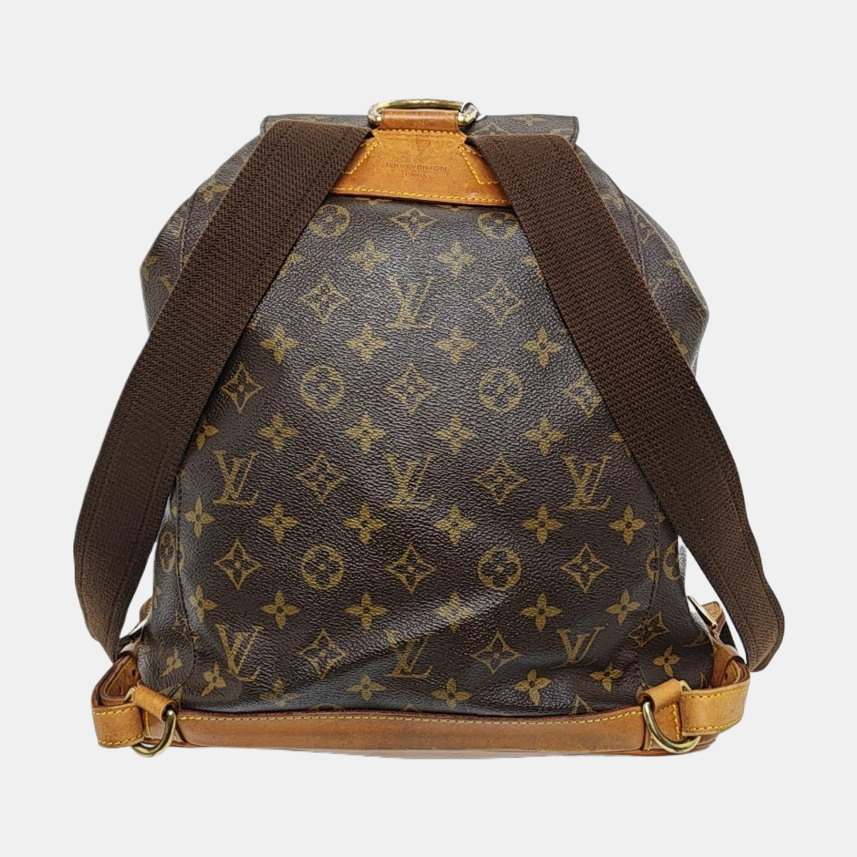 MONTSOURIS GM Monogram Coated Canvas Brown