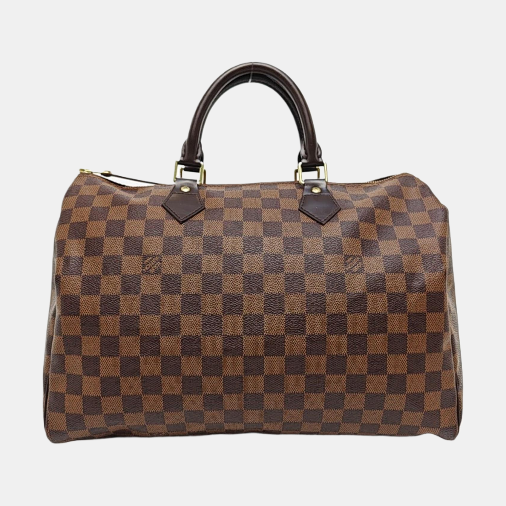 SPEEDY 35 Damier Ebene Coated Canvas Brown