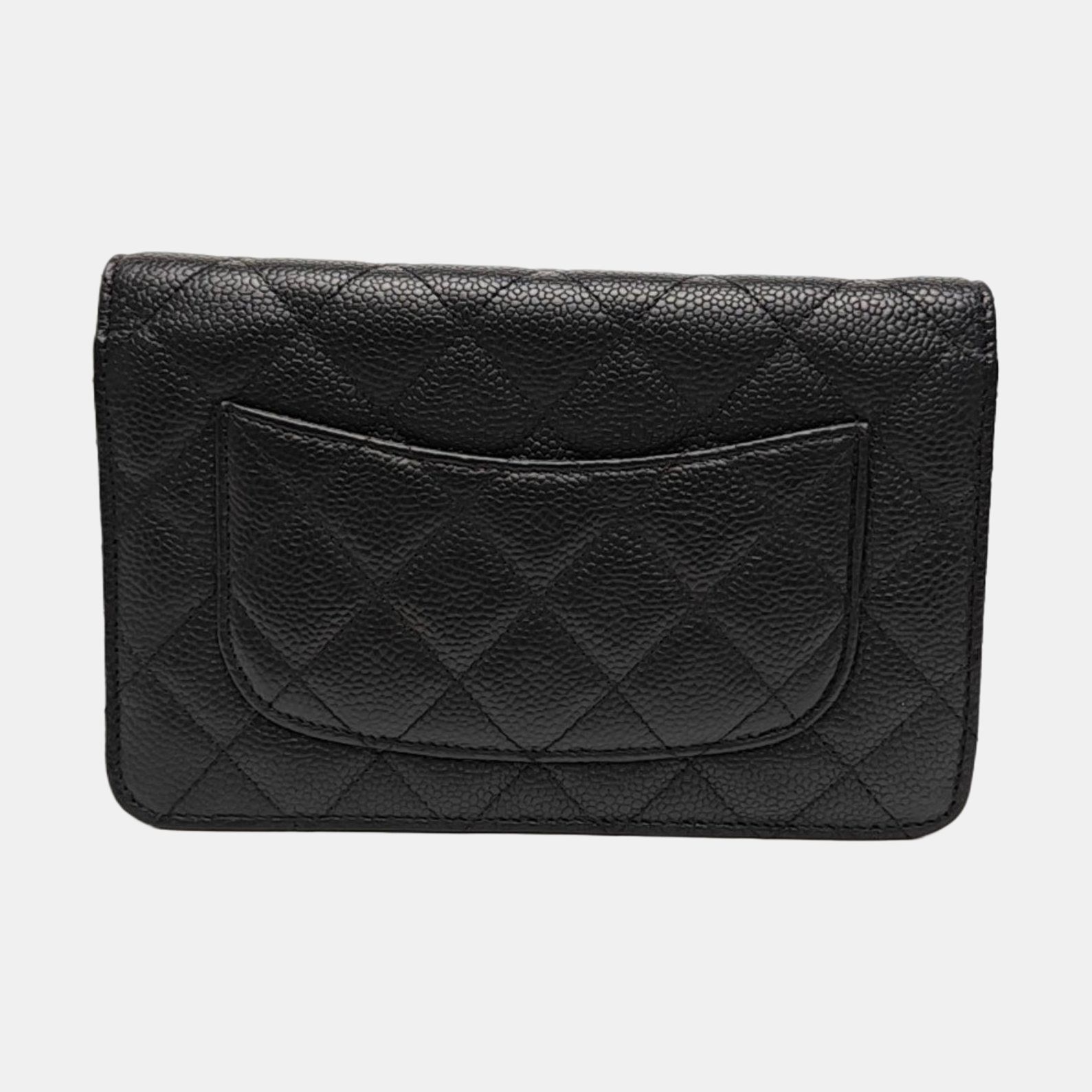 WOC Quilted Grained Calfskin Black