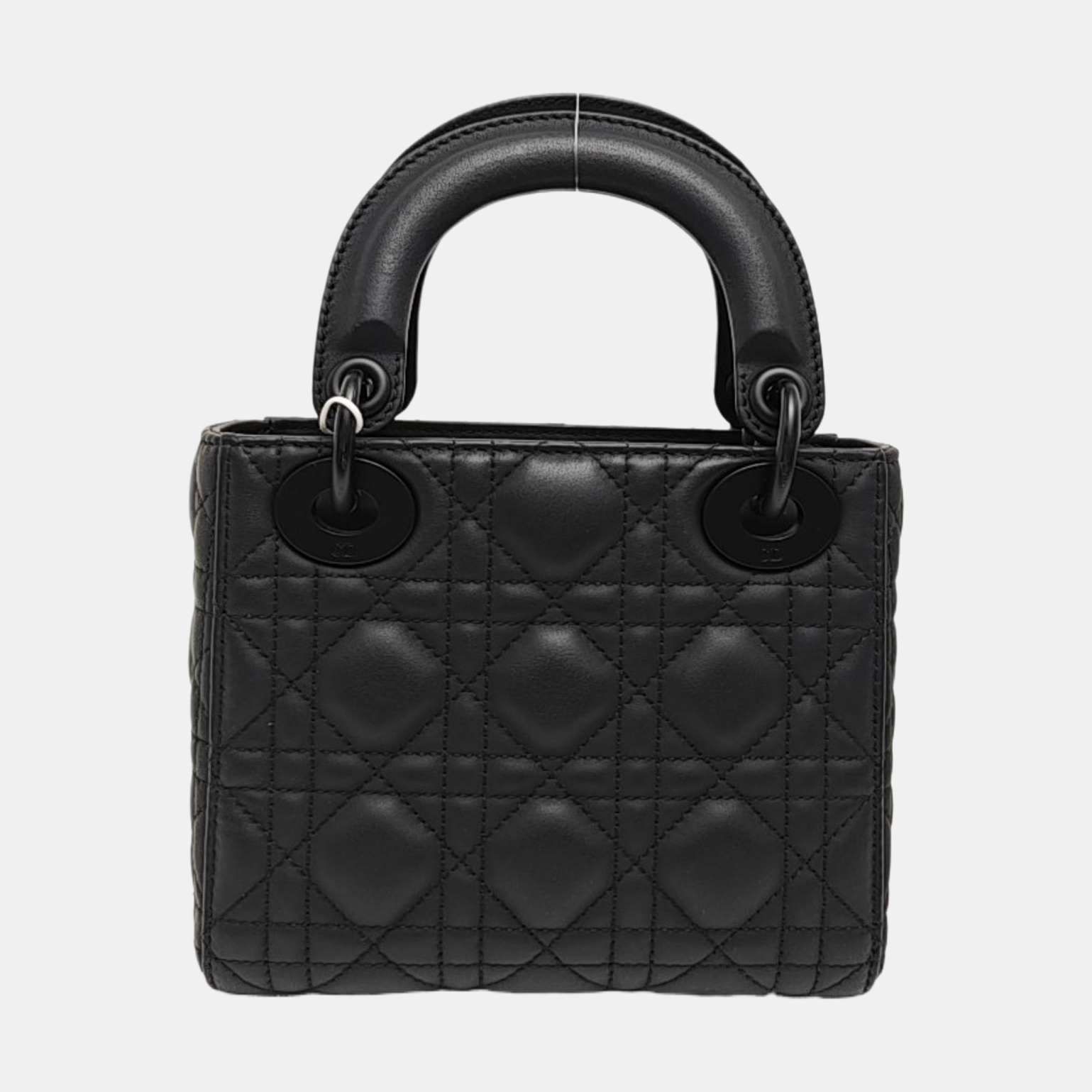 Lady Dior Mini Cannage Calfskin Black