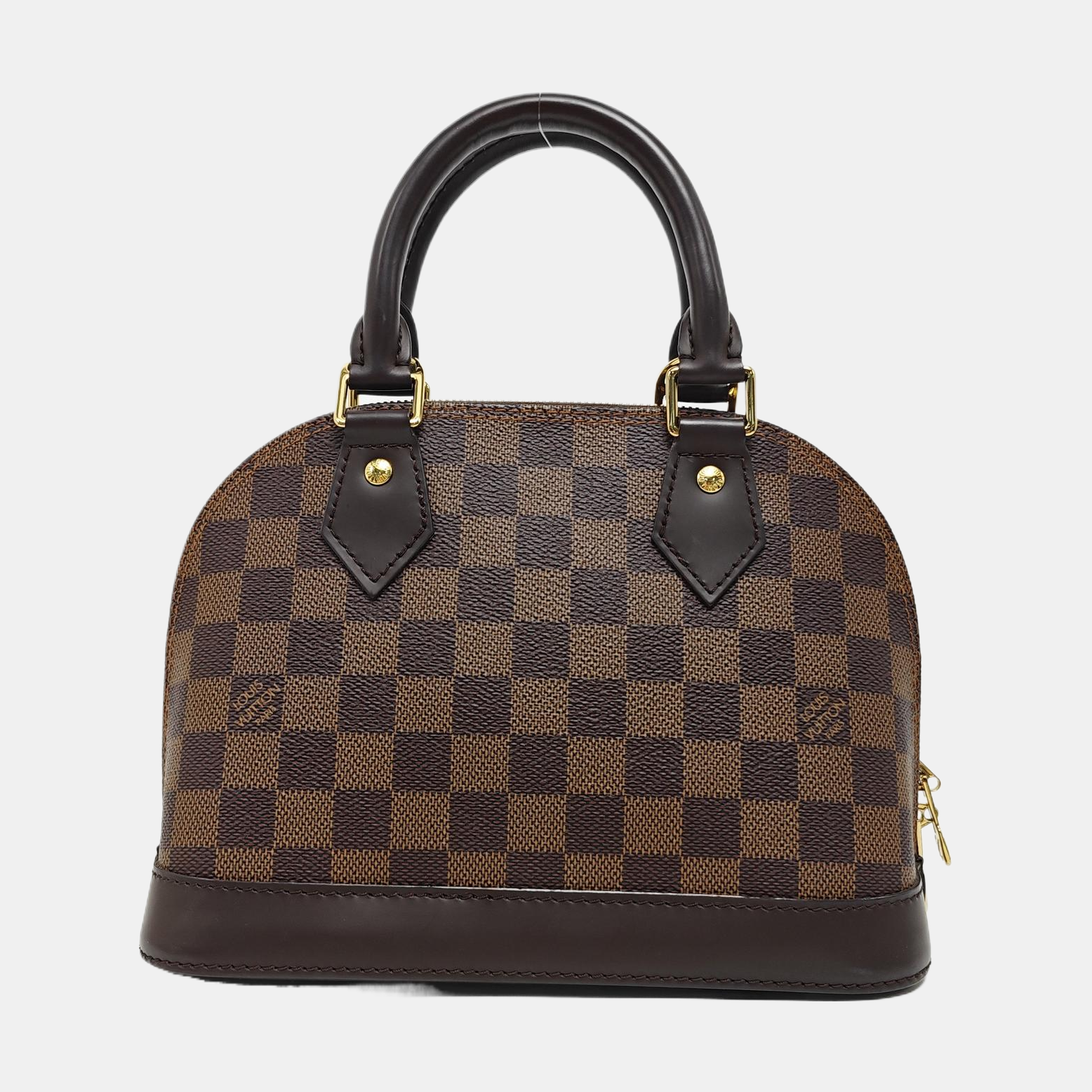 ALMA BB Damier Ebene Coated Canvas Brown