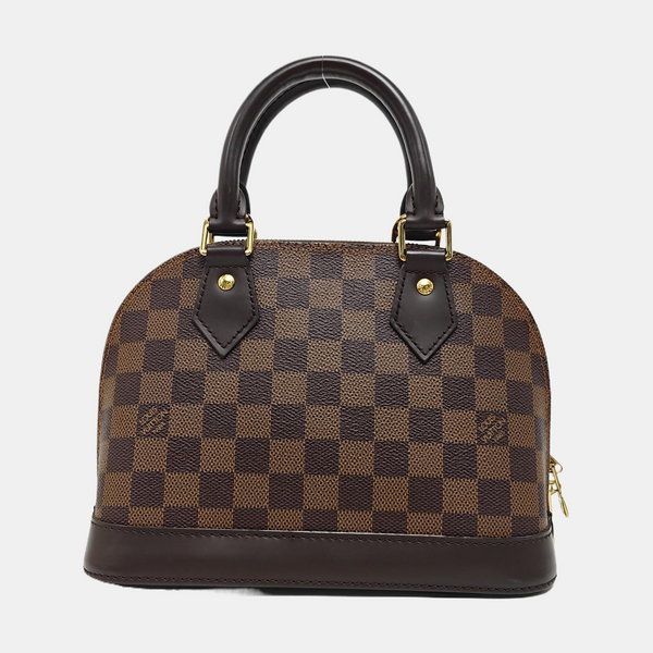 ALMA BB Damier Ebene Coated Canvas Brown