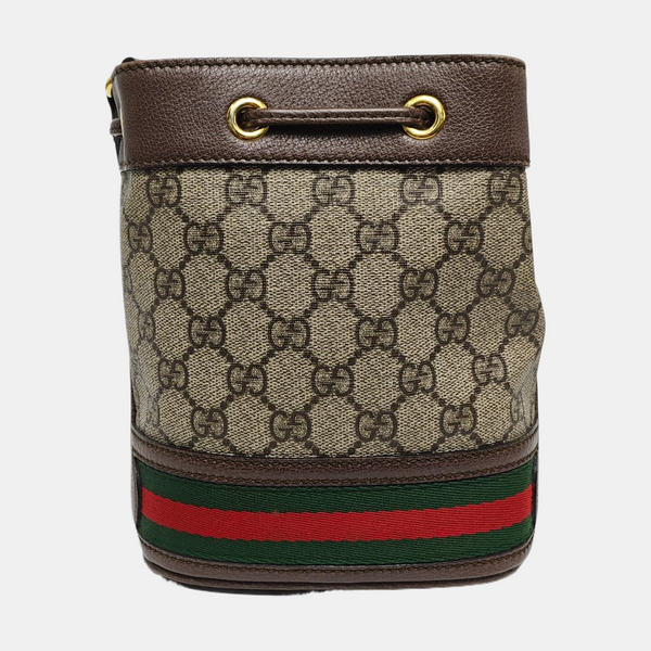 Ophidia Mini Monogram Coated Canvas Beige