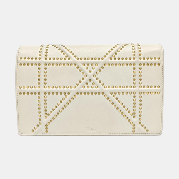 Diorama Cannage Lambskin White