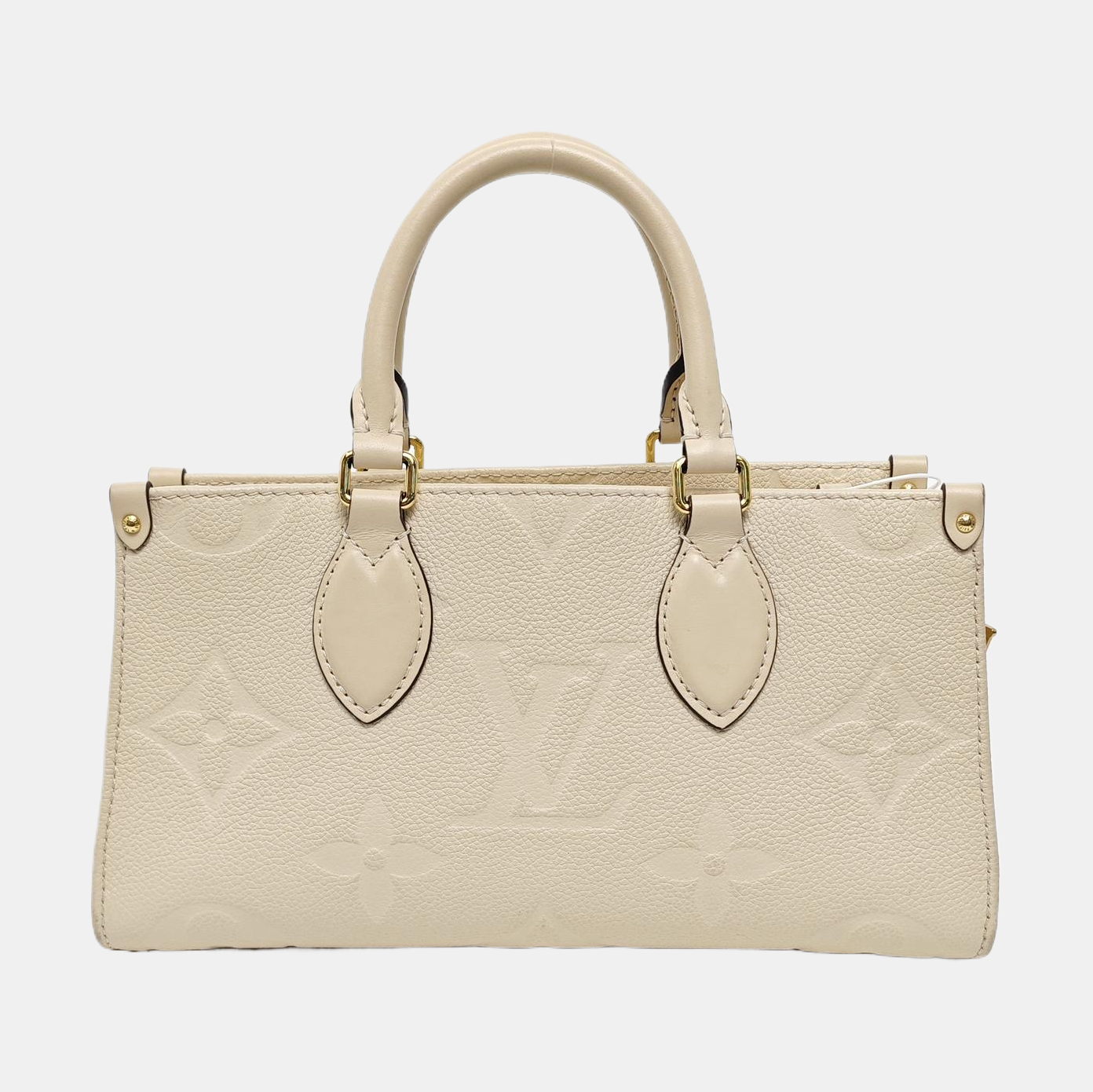 ONTHEGO EAST WEST Monogram Calfskin Beige