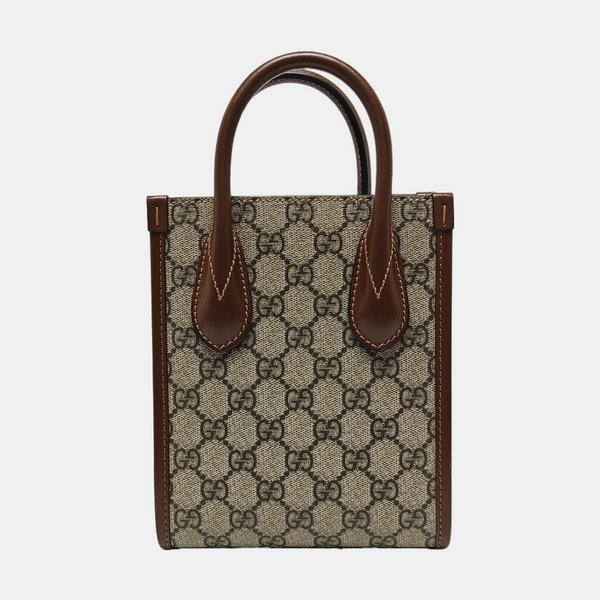 Retro Mini Monogram Coated Canvas Beige