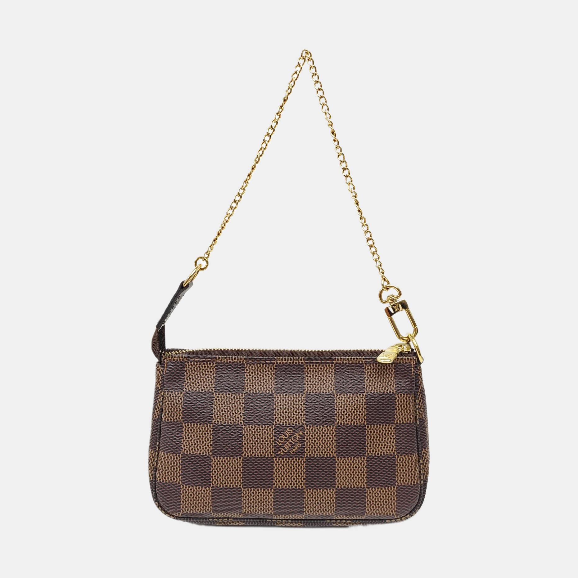 ACCESSOIRES Mini Damier Ebene Coated Canvas Brown
