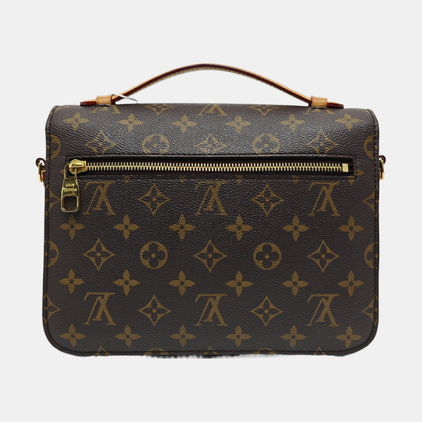 MÉTIS MM Monogram Coated Canvas Brown