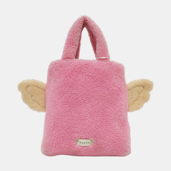 Children’s GG Bucket Sheepskin Pink