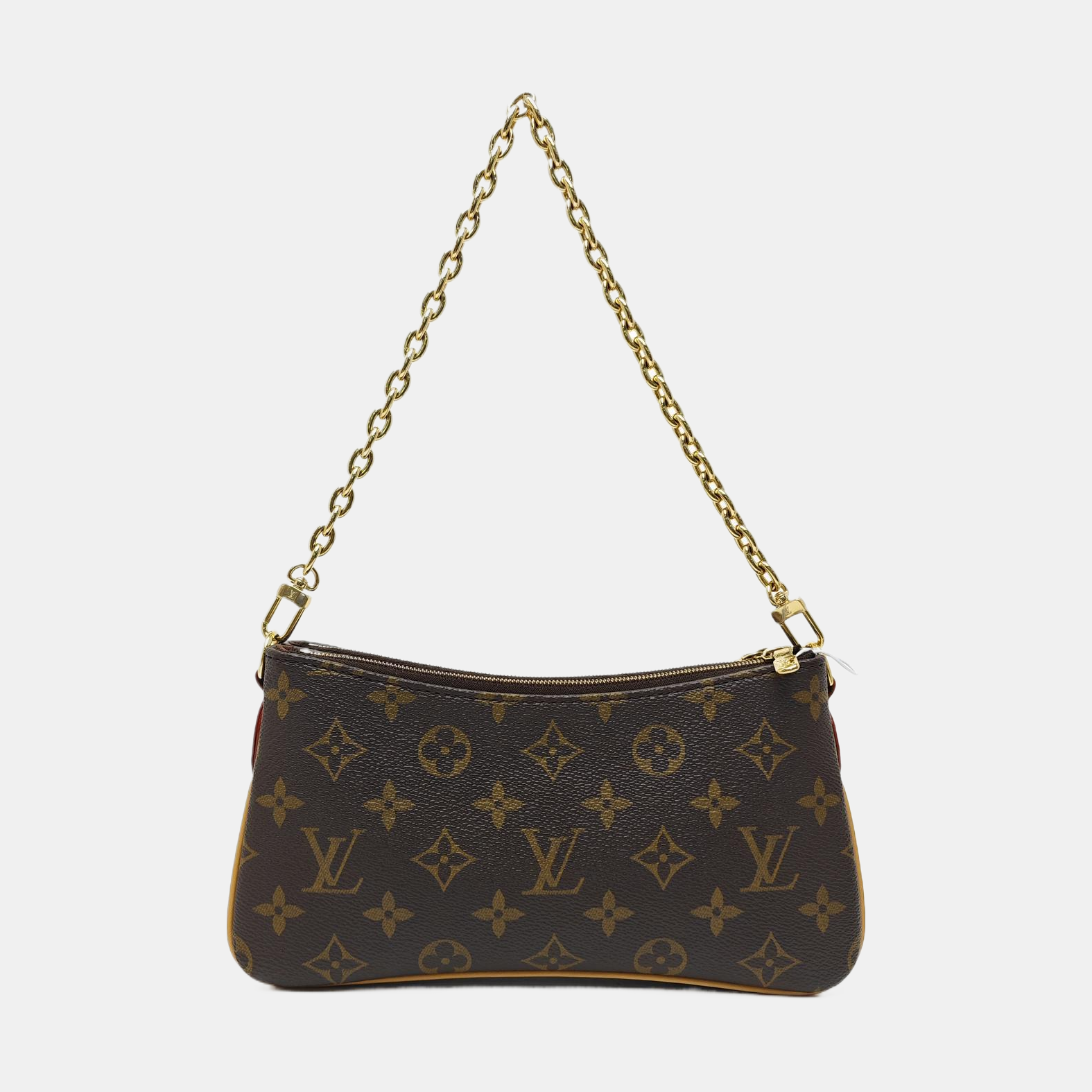 LIV POCHETTE Monogram Coated Canvas Brown
