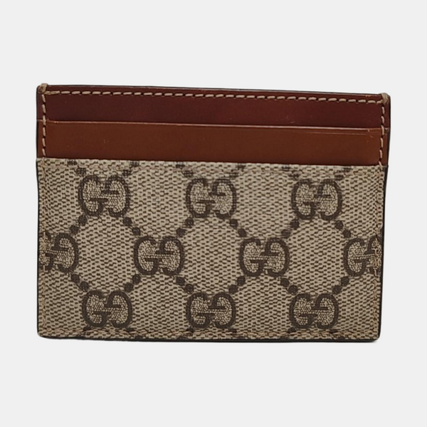 Monogram Coated Canvas Card Holder Brown
