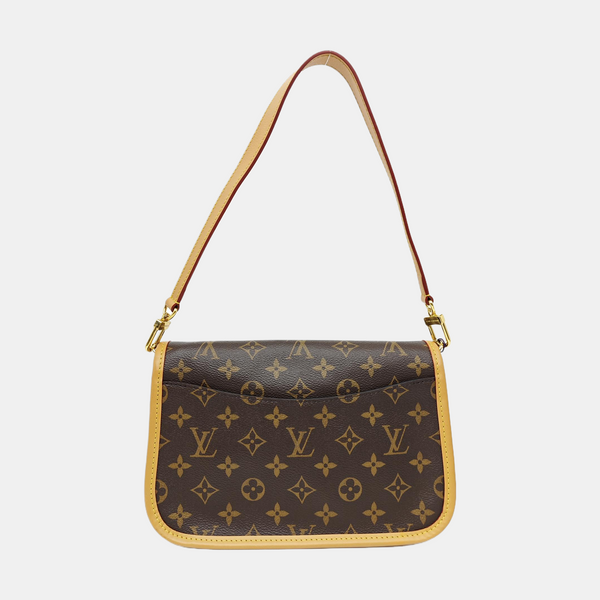 DIANE Monogram Coated Canvas Brown