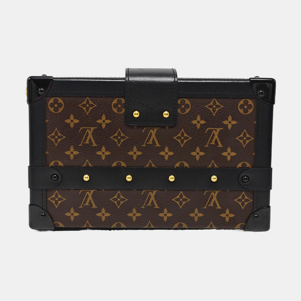 PETITE MALLE Monogram Coated Canvas Brown