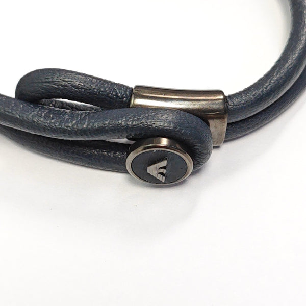 Leather Blue Bangle