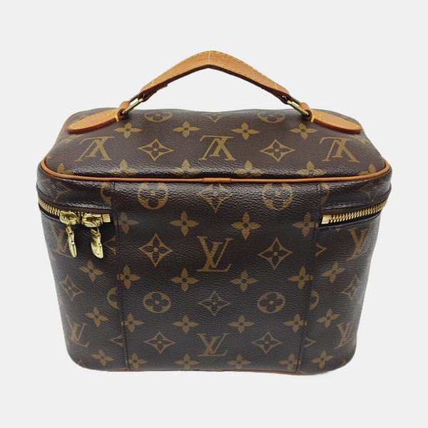 NICE BB Monogram Coated Canvas Brown