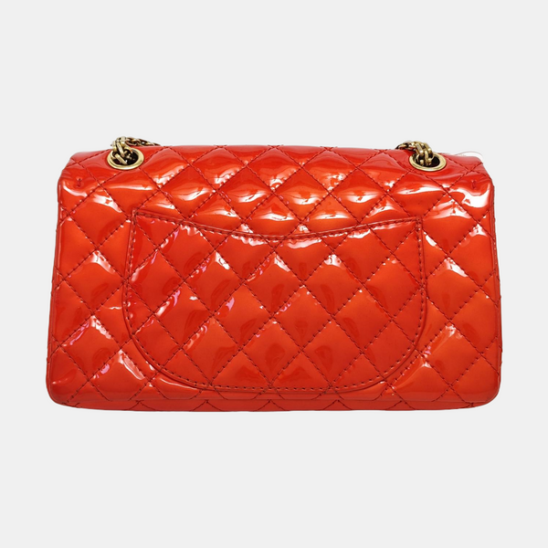 2.55 225 (small) Quilted Patent Leather Red