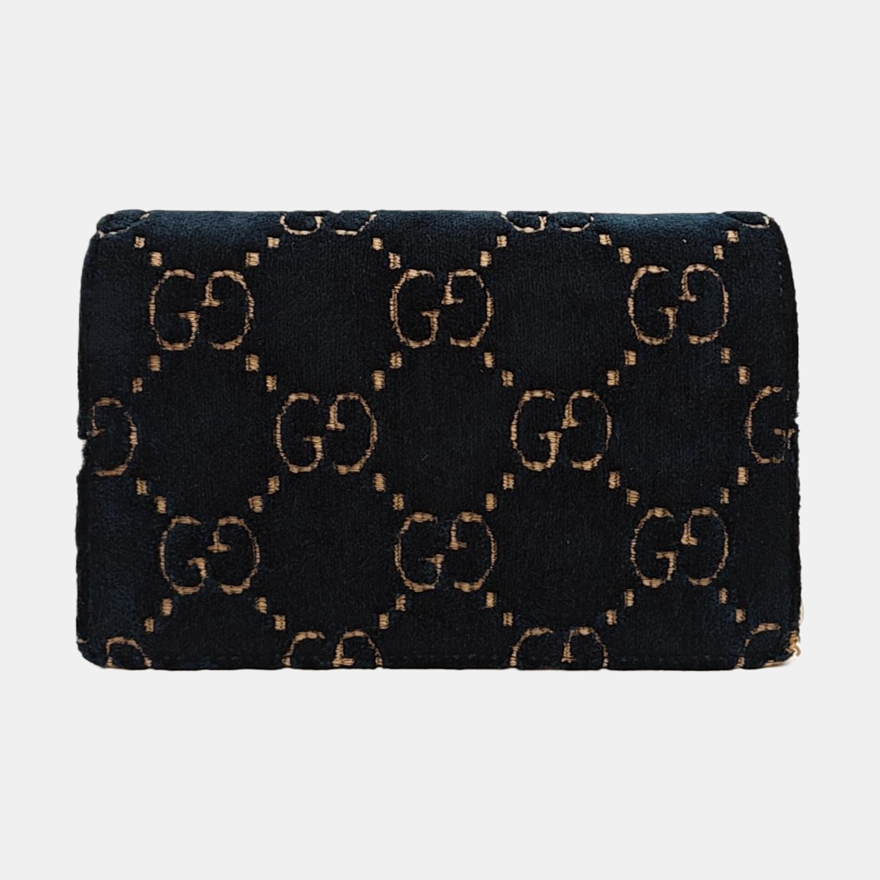 Dionysus Super Mini Monogram Velvet Blue