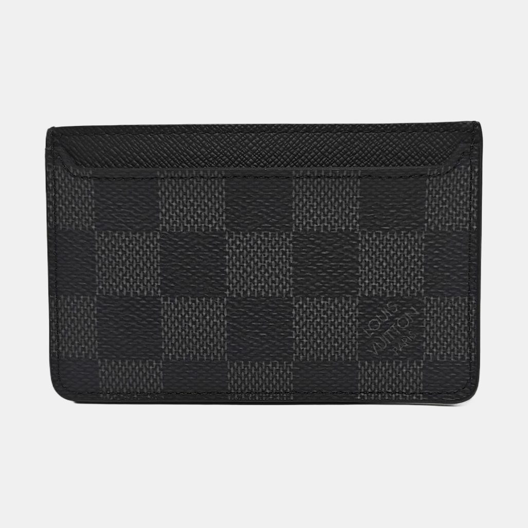 Néo Damier Graphite Coated Canvas Gray Card Holder