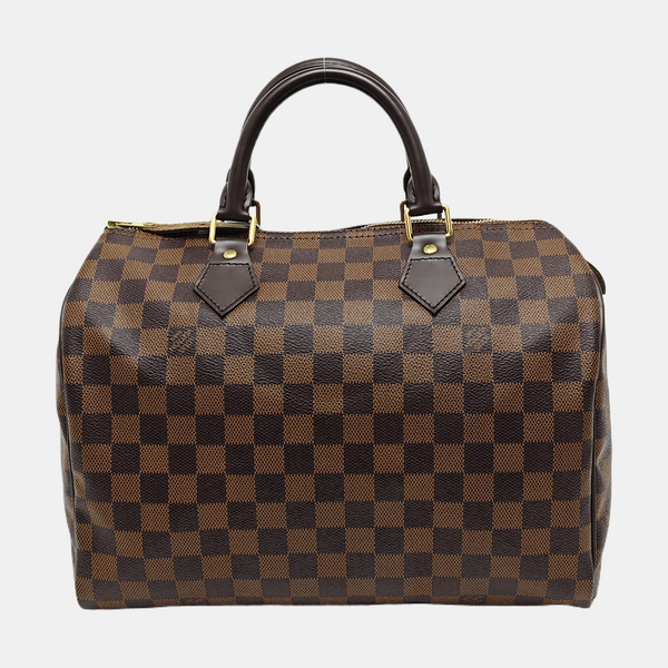 SPEEDY 30 Damier Ebene Coated Canvas Brown