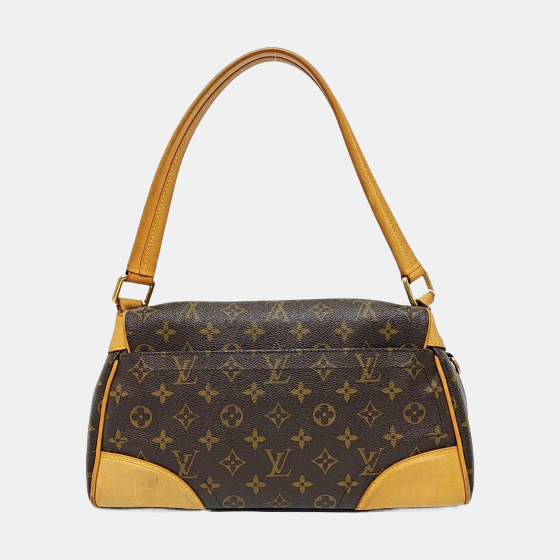 BEVERLY MM Monogram Coated Canvas Brown
