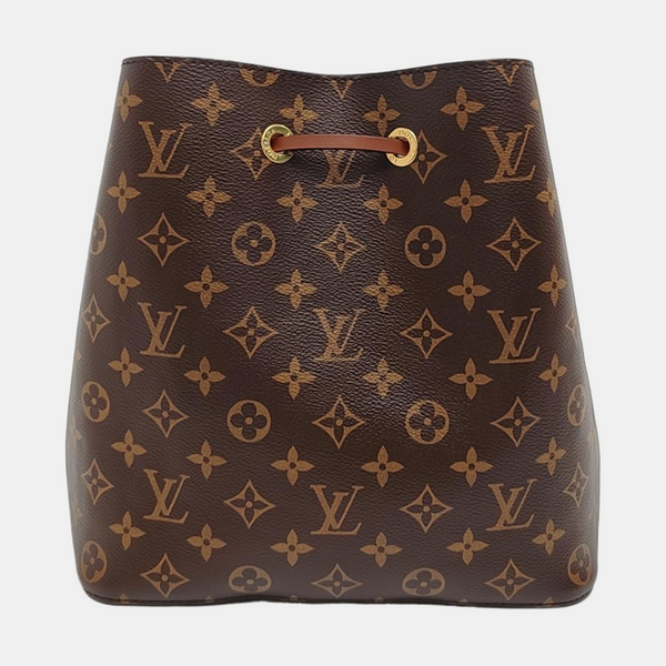 NÉONOÉ MM Monogram Coated Canvas Brown