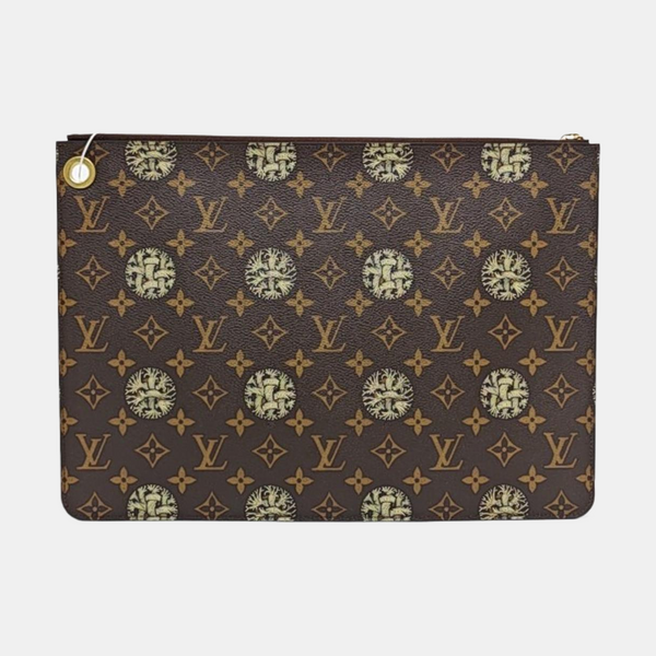 TOILLETTE Monogram Coated Canvas Brown