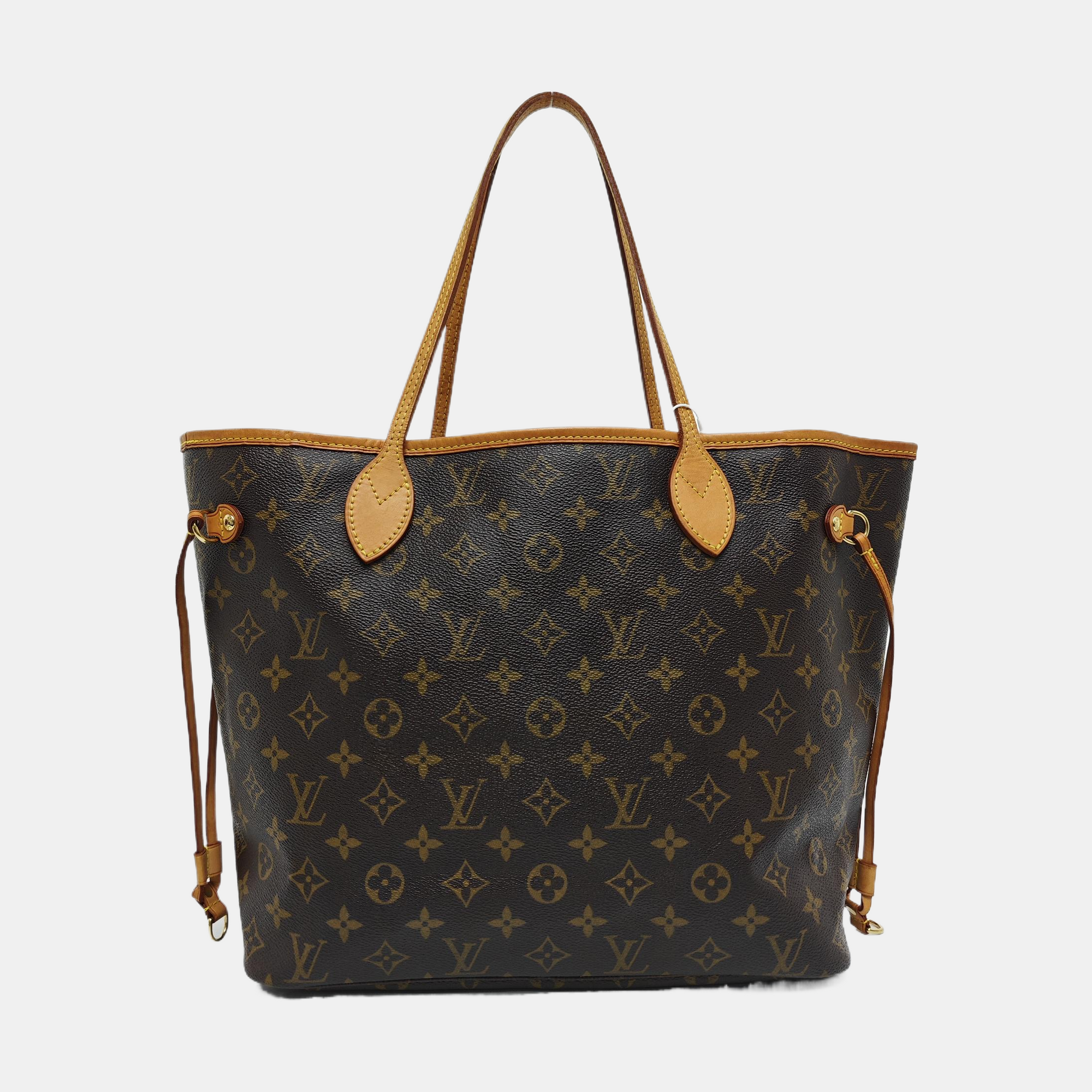 NEVERFULL MM Monogram Coated Canvas Brown